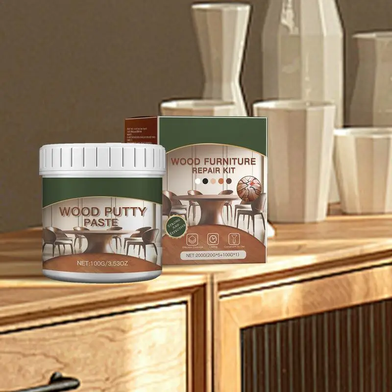 Wooden Furniture Repair Kit Paint Scratch Remover Wooden Furniture Refinishing Paste Set For Stains Scratches Wood Floors