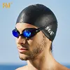 361 °Adults Waterproof Flexible Silicone Ear Long Hair Protection Surfing Swim Cap Plus Size Diving Hat Water Sport Bathing Cap 5