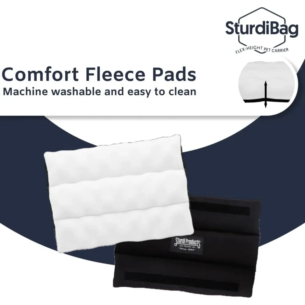 SturdiBag XL: Adjustable Height Soft-Sided Pet Carrier with Safety Clips and Seatbelt Attachments - Earthy Tan