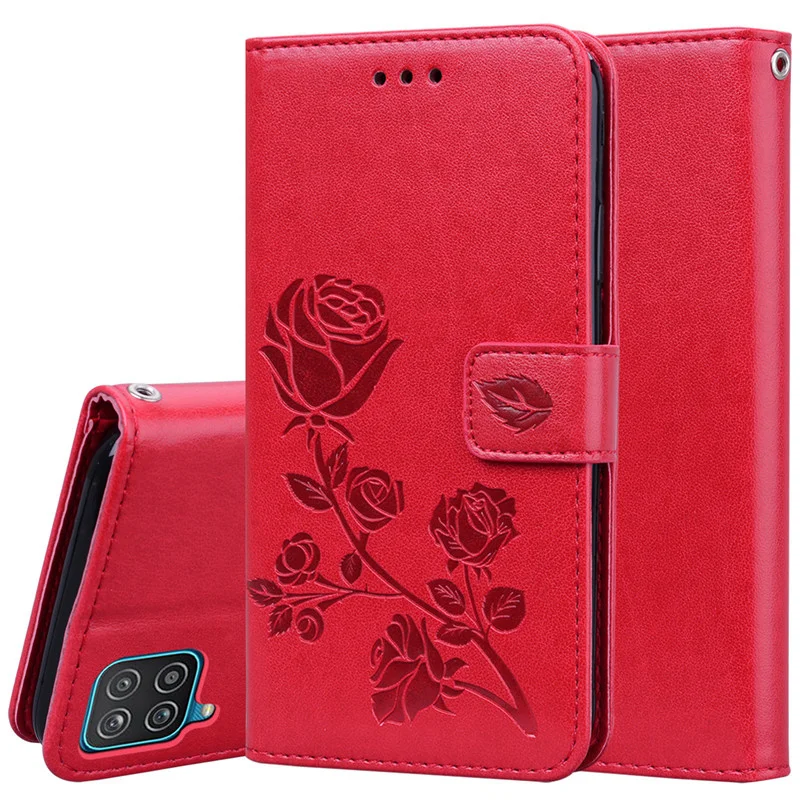 A12 Fundas لسامسونج غالاكسي A12 حافظة جلدية فاخرة فليب حامل بطاقة جراب هاتف لسامسونج A12 A 12 SM-A125F غطاء