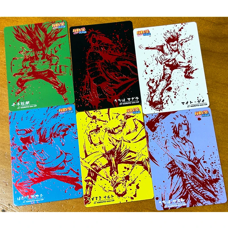 6 Pz/Set Naruto Toys Hobby Hobby Collezione Di Giochi Da Collezione Carte Anime