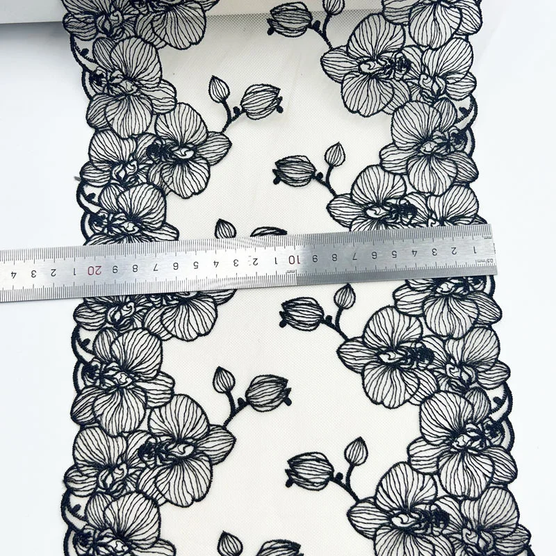 양면 수 놓은 레이스 트림 그물 자수 얇은 명주 그물 레이스 패브릭 메쉬 DIY 레이스 봉제 패브릭 브래지어 공예 란제리 바늘 작업