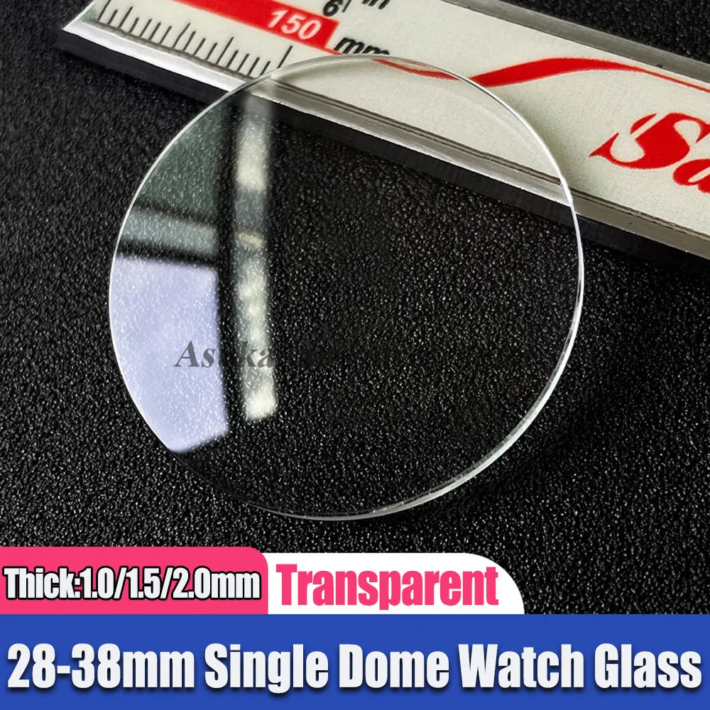 Premium Round Single Dome Mirror Watch Glass – Multiple Thickness & Diameter Options