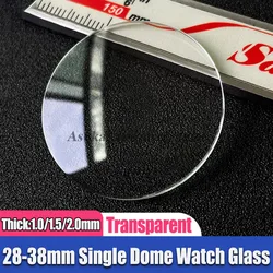 Premium Round Single Dome Mirror Watch Glass - Multiple Thickness & Diameter Options - Thickness 1.5mm (Diameter 34mm)