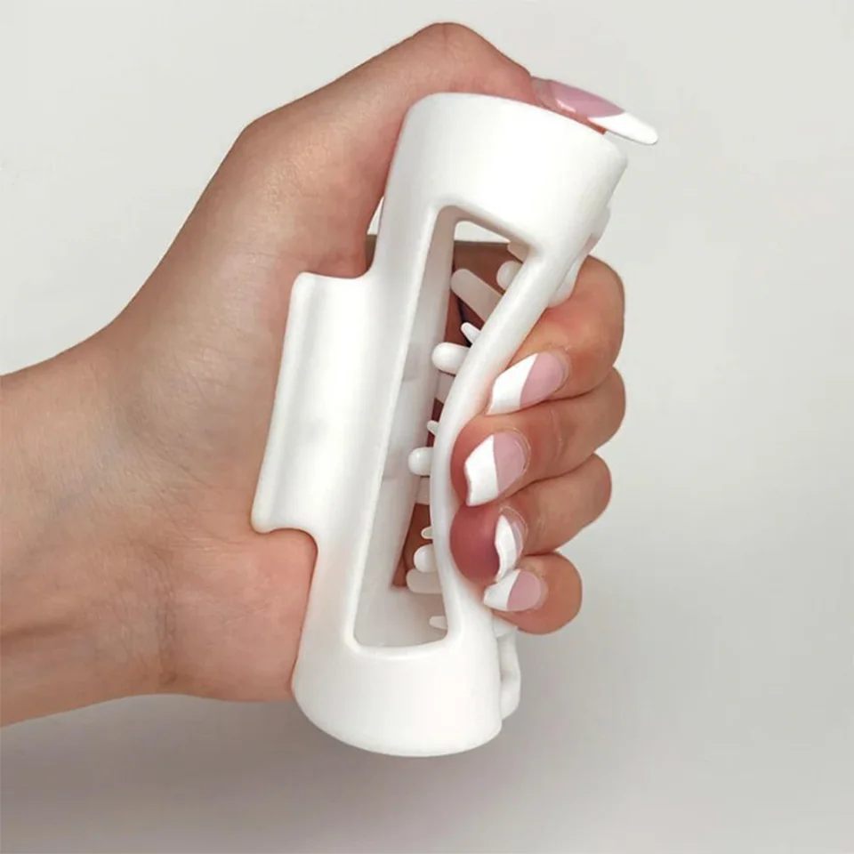 Silicone Shark Clip Square Hair Claw for Women