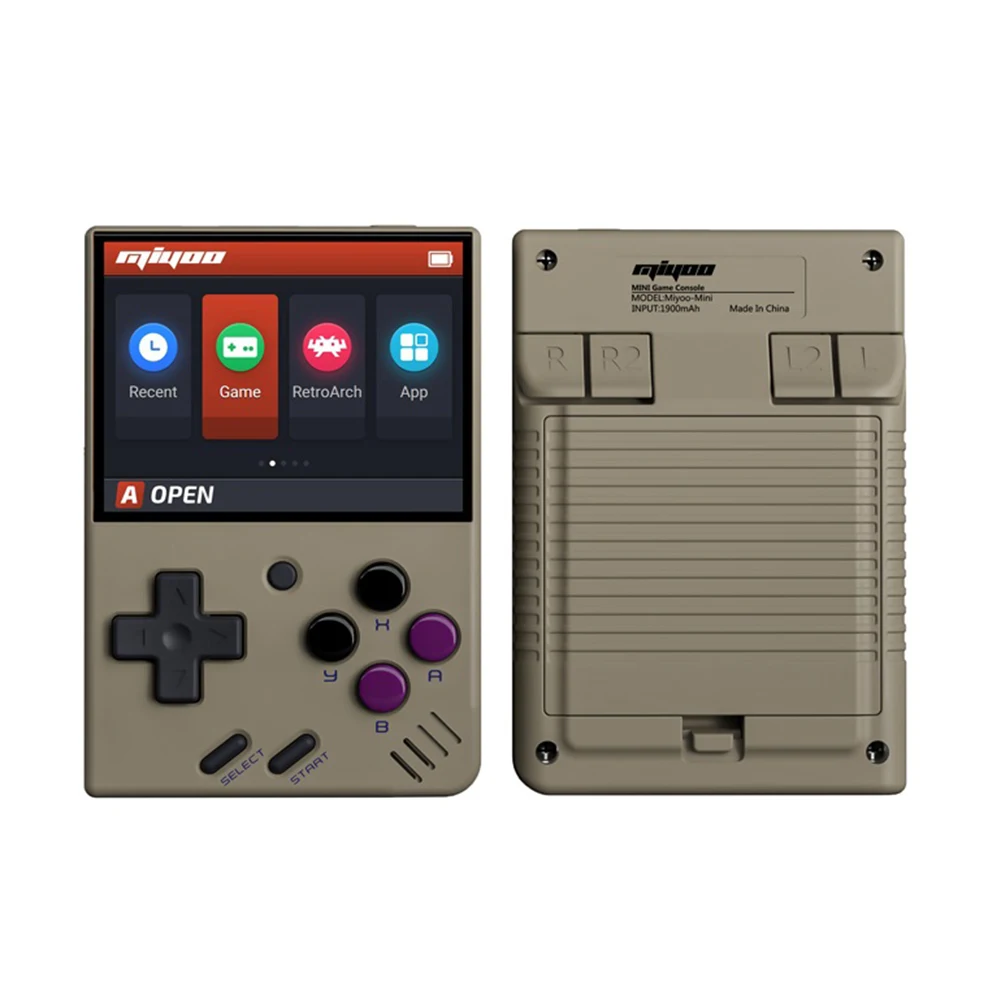 Miyoo Mini Retro Video Game Console Portable Pocket Handheld Gaming Consoles 2.8 Inch Built-In 2500+ Classic Games IPS for Kids