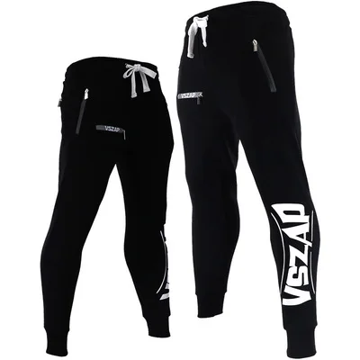 

VSZAP Sports Fitness MMA jogging combat plus fleece pants Combat Sweatpants men loose training casual fall/winter