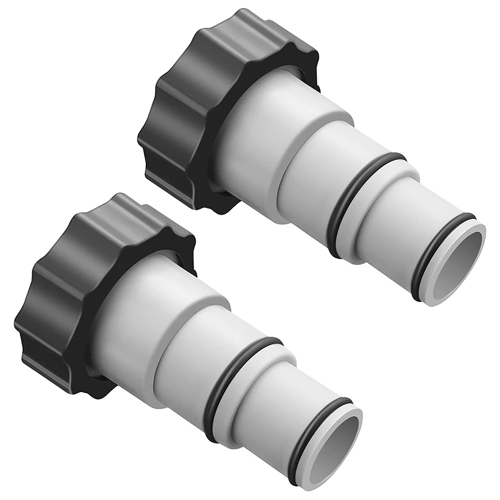 Hose Adapter 2PCS A W/Collar For Intex ARU Threaded Connection Pumps Plunger Valve Drain Swimming Pool