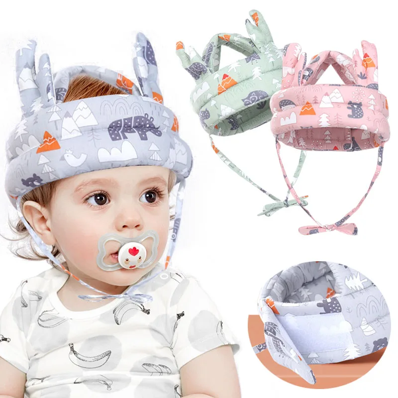 Baby Toddler Cap Anti-collision Protective Hat Baby Safety Helmet Soft Comfortable Head Security & Protection Adjustable_voghion.com