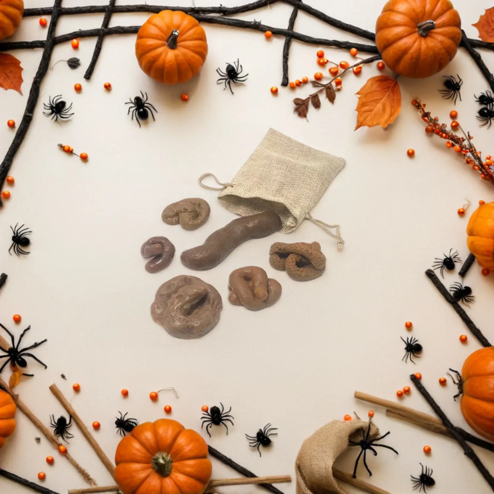 6개입 가벼운 가짜 똥 장난 소품 재미있는 파티 장난 꾸러기 할로윈 만우절 가짜 똥 장난감 재미있는 소품 장난감