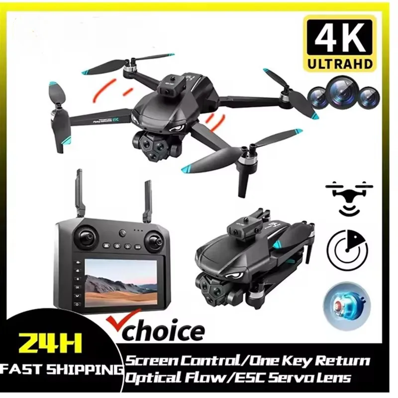 Drone Professionale M33 MAX per Esterni con Doppia Fotocamera 6K HD ESC Sero, WiFi 5G, GPS, Pieghevole, Brushless, Flusso Ottico, Quadricottero RC