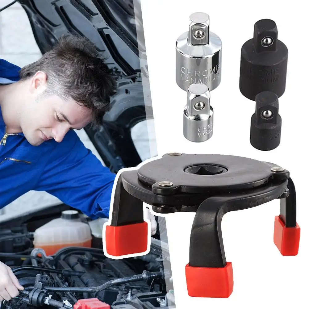 Universal Oil Filter Wrench Tool Car Repair Adjustable 3 Way Oil Three-Claw Filter Removal Tool Interface Special Tools