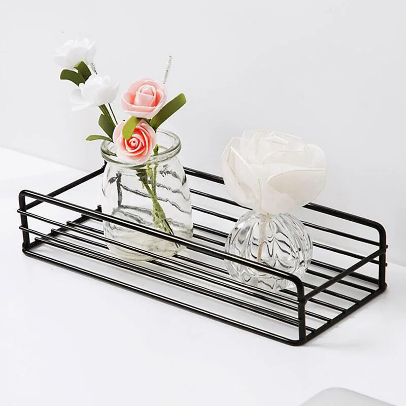 Wrought Iron Wall Mounted Storage Rack Bathroom Storage Rack Shower Basket Kitchen Punch-free Rack storage rack bathroom shelf bathroom shelf rack bathroom storage rack wall shelf organizer