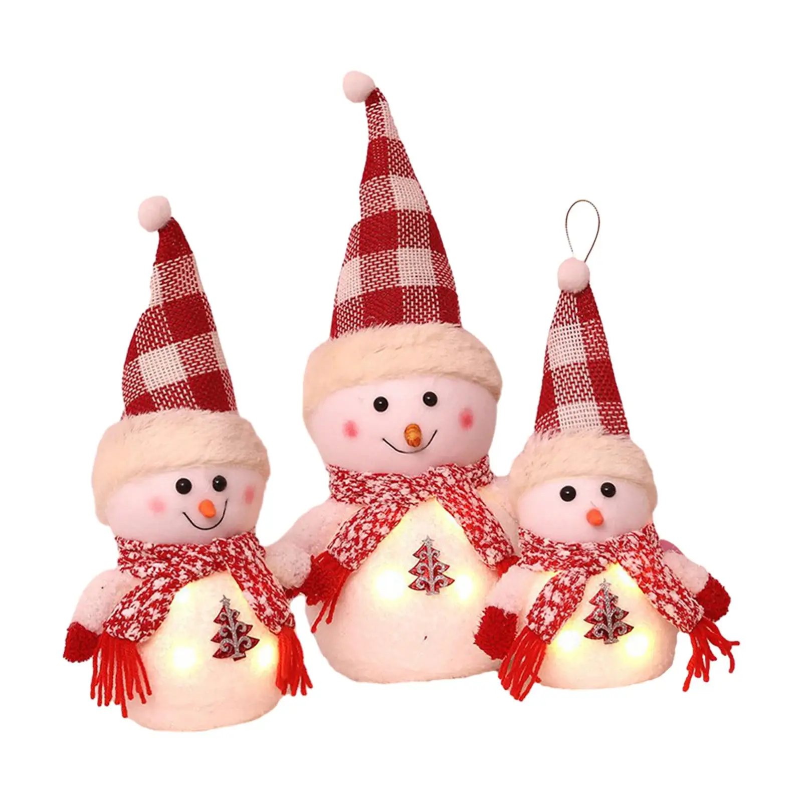 

Christmas Snowman Family Decorations Christmas Snowman Doll Decorations for Shelf Xmas Holiday Party Home Festivals Office