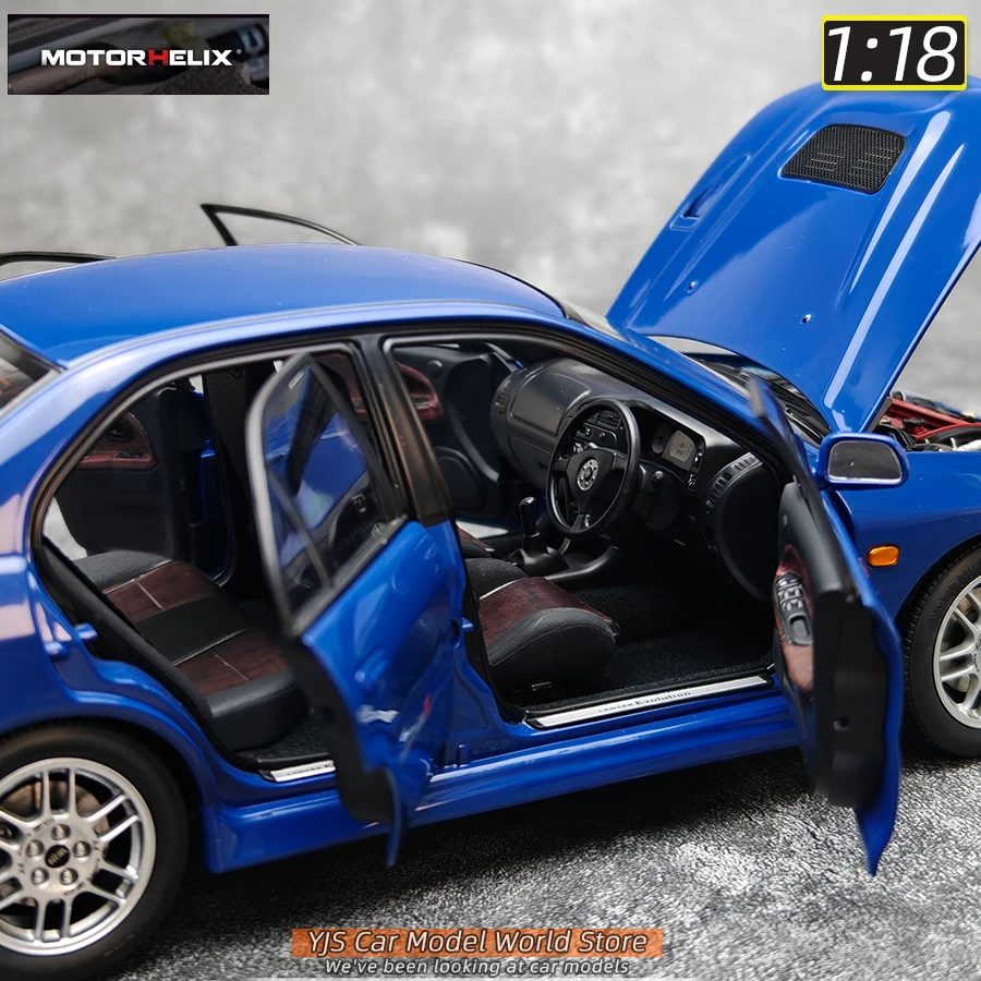 MOTORHELIX MH Diecast model 1:18 Mitsubishi Lancer Evolution IV 4 alloy car model sports car static decoration collection 