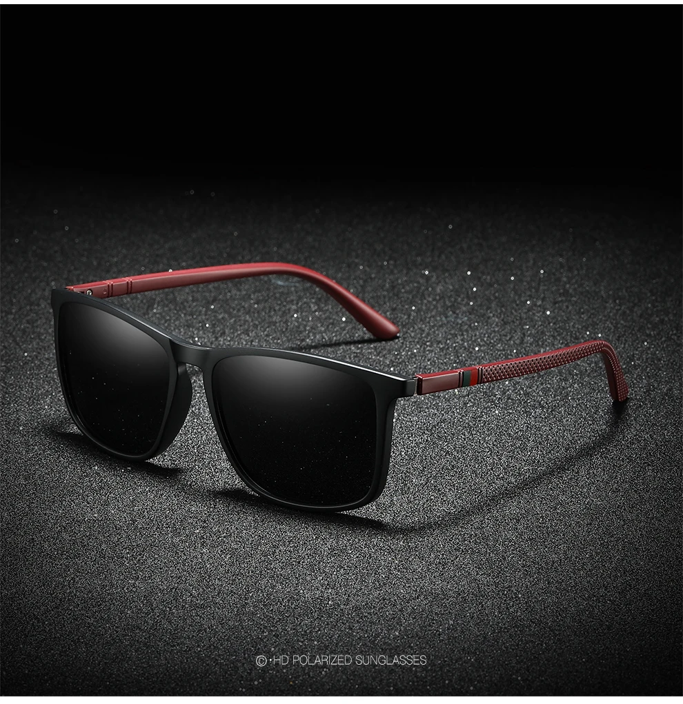 Vintage Square TR90 Frame Polarized Sunglasses Men Women Luxury Brand Designer Sun Glasses Driving Travel Retro Eyewear UV400