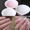 120ML/Jar Acrylic Nail Powder 4.23 OZ Pink&Clear&White Crystal Powder Ultra Delicate Odor-Free Bubble-Free Premium Nail Art Dust 1