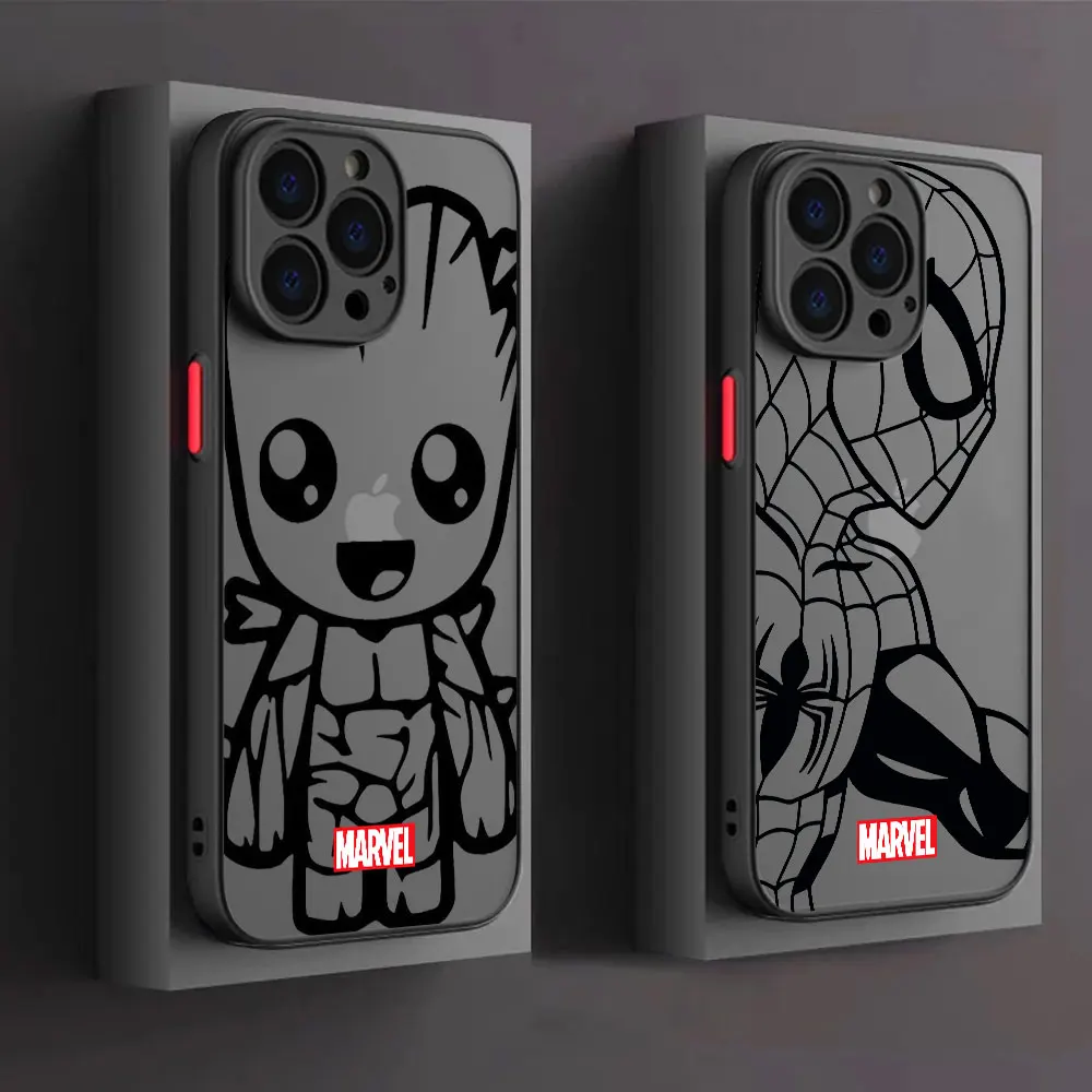 Матовый чехол для Apple iPhone 11 13 15 14 Pro Max 12 Mini 7 8 Plus XR X XS 6 6S SE