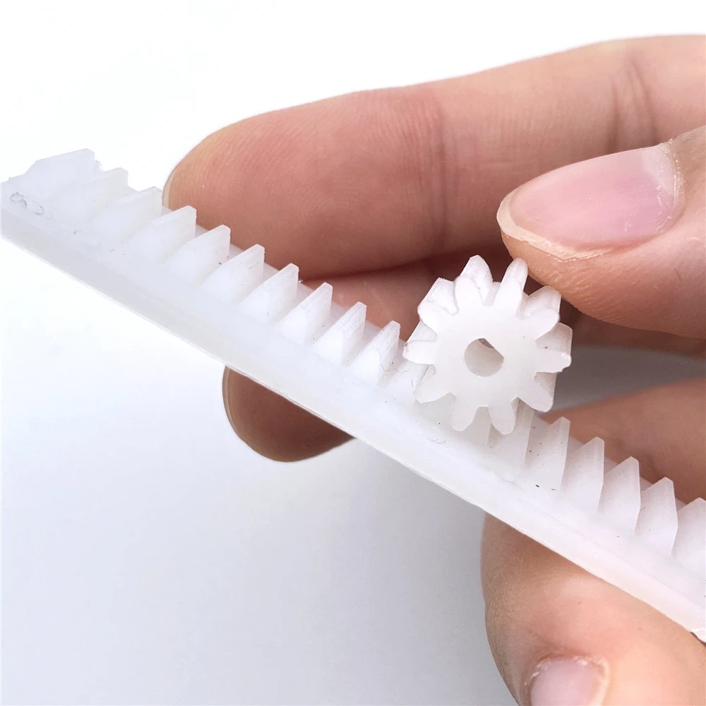 1 Module Bendable Nylon Gear Rack Transmission Plastic Precision Synchronous D-Hole Gear 38T 10T