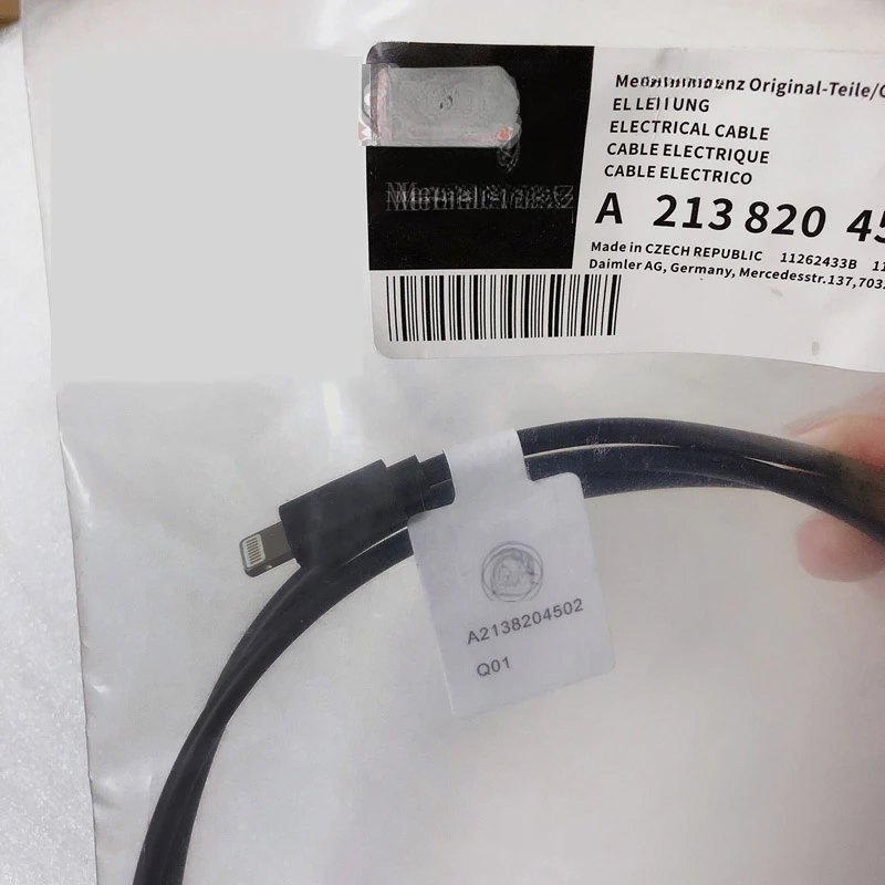 Original Lighting Cable Carplay Mobile Phone Charging Cable Type-c Micro USB Connecting Data Wire for Mercedes-Benz A2138204502