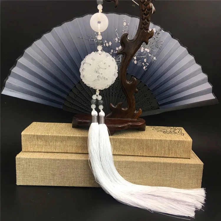 Ancient Style Han Chinese Clothing Waist Pendant Dragon and Phoenix Jade Pendant Ancient Costume Jinbu Waist Tassel Pendant