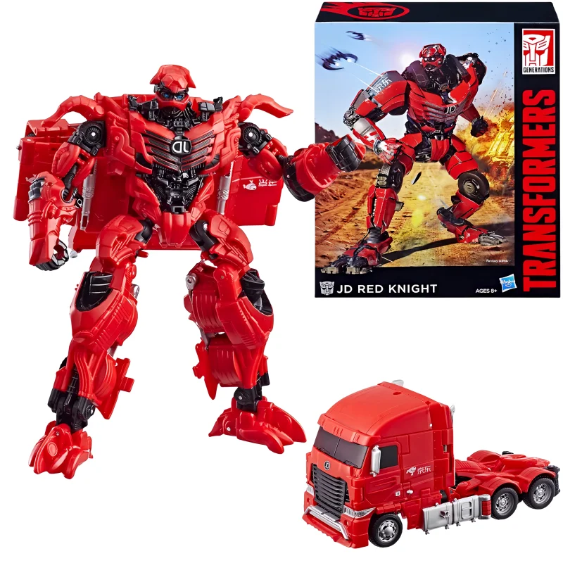 In Stock Transformers Hasbr O Jd.Com Co Branded Custom Red Knight Express Truck Action Character Genuine Box