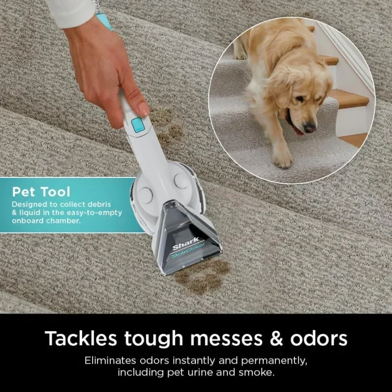 QWShark EX201 CarpetXpert Upright Carpet,Area Rug;Upholstery with StainStriker,Built-in Spot;stain Cleaner,Carpet Shampooer 6