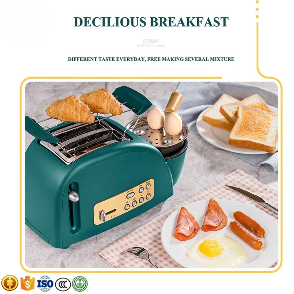 Popular Profession 2 In 1 Breakfast Combination (Kettle, Toaster, Coffee Maker) , 3 In 1 Breakfast Machine 4