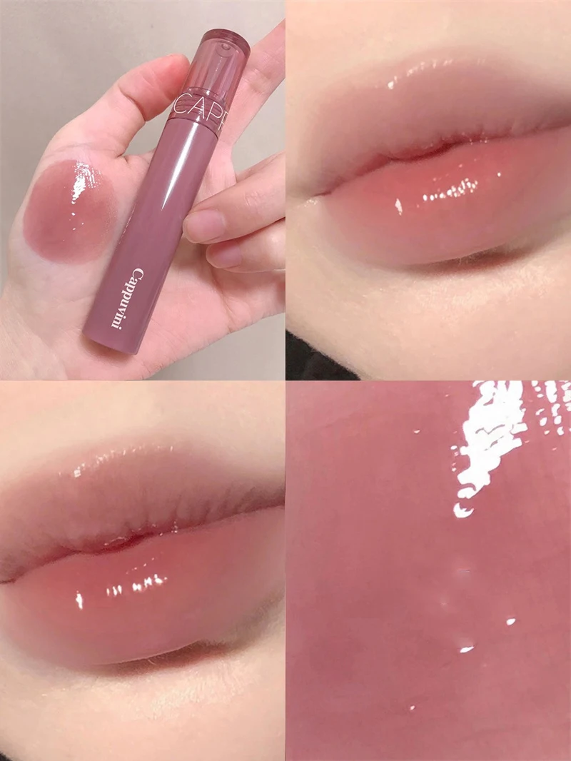 Waterproof Jelly Lip Glaze Moisturising Glossy Tint Lip Makeup_voghion.com