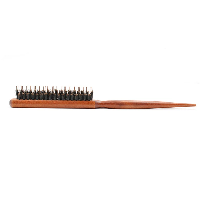 Professional Salon Teasing Back Hair Brushes Wood Slim Line Comb Hairbrush Extension Hairdressing Styling Tools DIY Kit