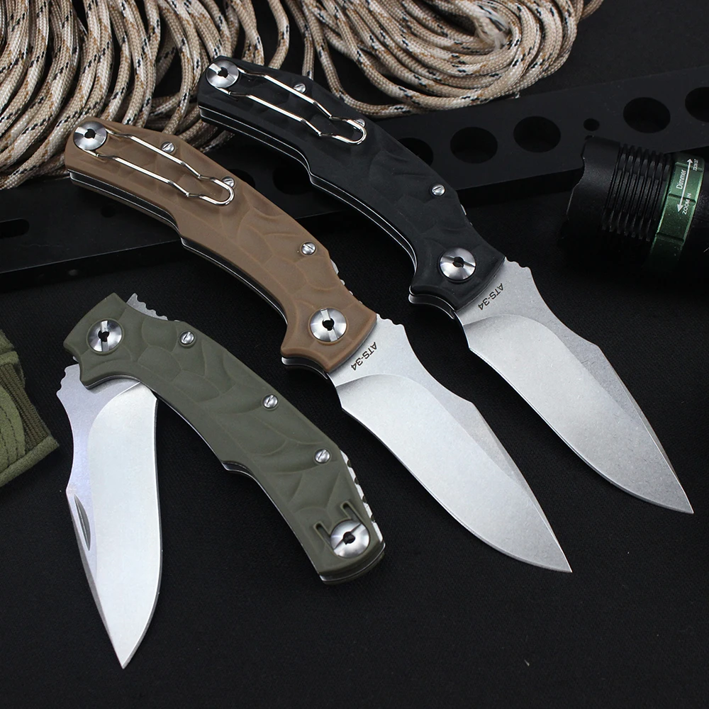 New Pohl Force Tactical Folding Knife ATS-34 Blade Outdoor Portable Multipurpose Survival Combat Pocket Knives Self-defense Tool 4