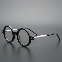 Coarse Framed Reading Glasses For Men And Women Big Framework Artistic Retro Large Round Frame Anti Blue Light Glasses 2
