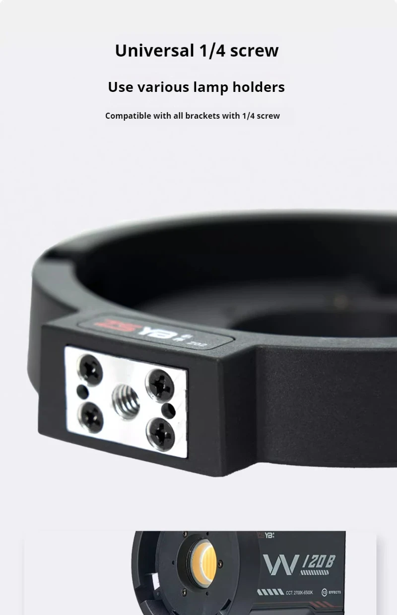 ZSYB Mini Bowens Mount Adapter Ring Original Adapter to Bowens Bayonet for ZSYB/Zhiyun Fill Light camera flash adapter,bowens mount bracket holder