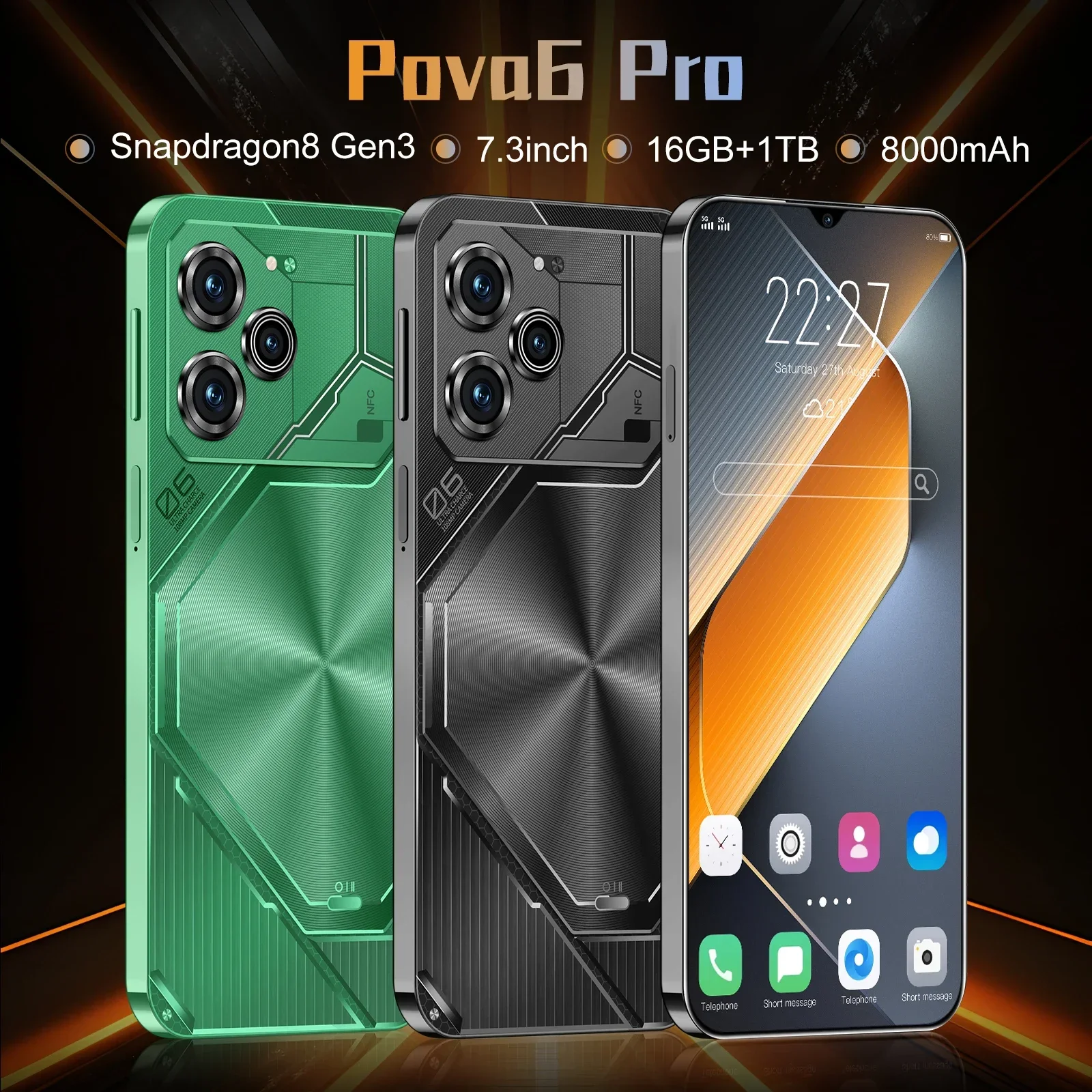 Новинка, смартфон глобальная версия Pova 6 Pro, 22G + телефон с ...