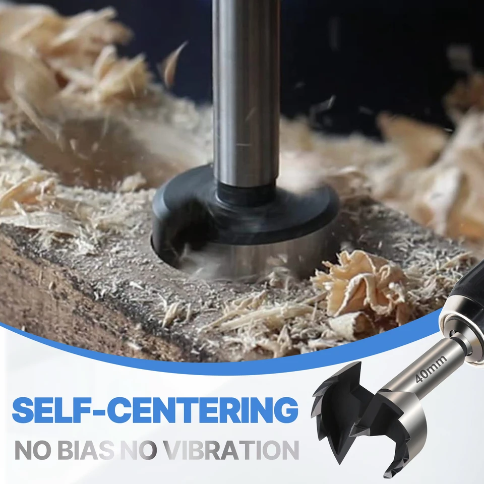 TOPWAY Forstner Punta Per Trapano Per Legno, 6 Pezzi Cerniera Per