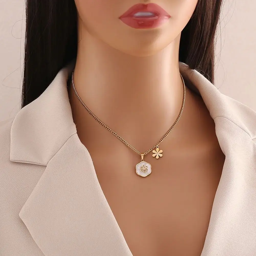 Women Quartz Watch With Flower Jewelry Set For Women Rhinestone Watch Steel Clock Necklace Bracelet Earrings Ring Set + Box