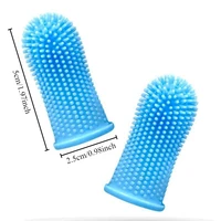 Chien Super doux animal de compagnie doigt brosse à dents nettoyage des dents soin de la respiration non toxique Silicone brosse à dents chat chien brosse à dents produits pour animaux de compagnie 6