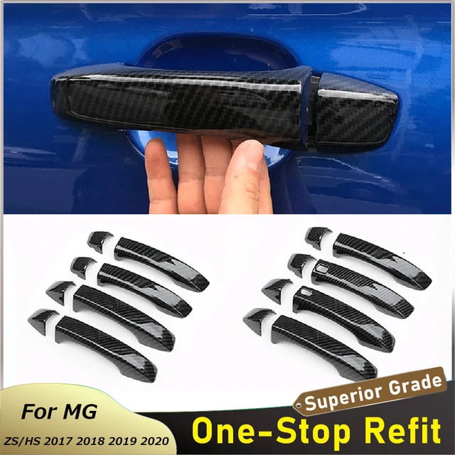 For MG HS 2018 2019 2020 2021 2022 Carbon Fiber Chrome Car Door Handles  Cover Trim Styling Stickers Auto Accessories - AliExpress