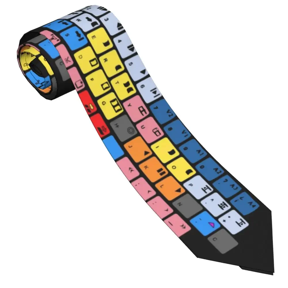 

Keyboard Unisex Neckties Skinny Polyester 8 Cm Narrow Gaming Video Game Controller Neck Tie Men Daily Wear Office