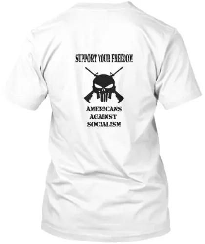 Maglietta Americana Freedom Forever Maniche Lunghe O Corte