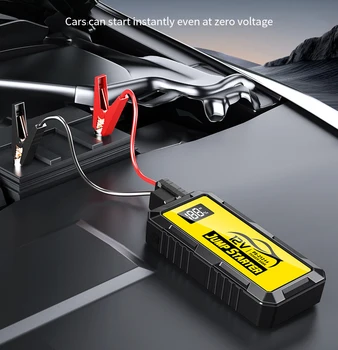 Caricatore portatile per avviamento di emergenza per saltare per auto Power Bank con dispositivo di avviamento per illuminazione a LED per auto 12V