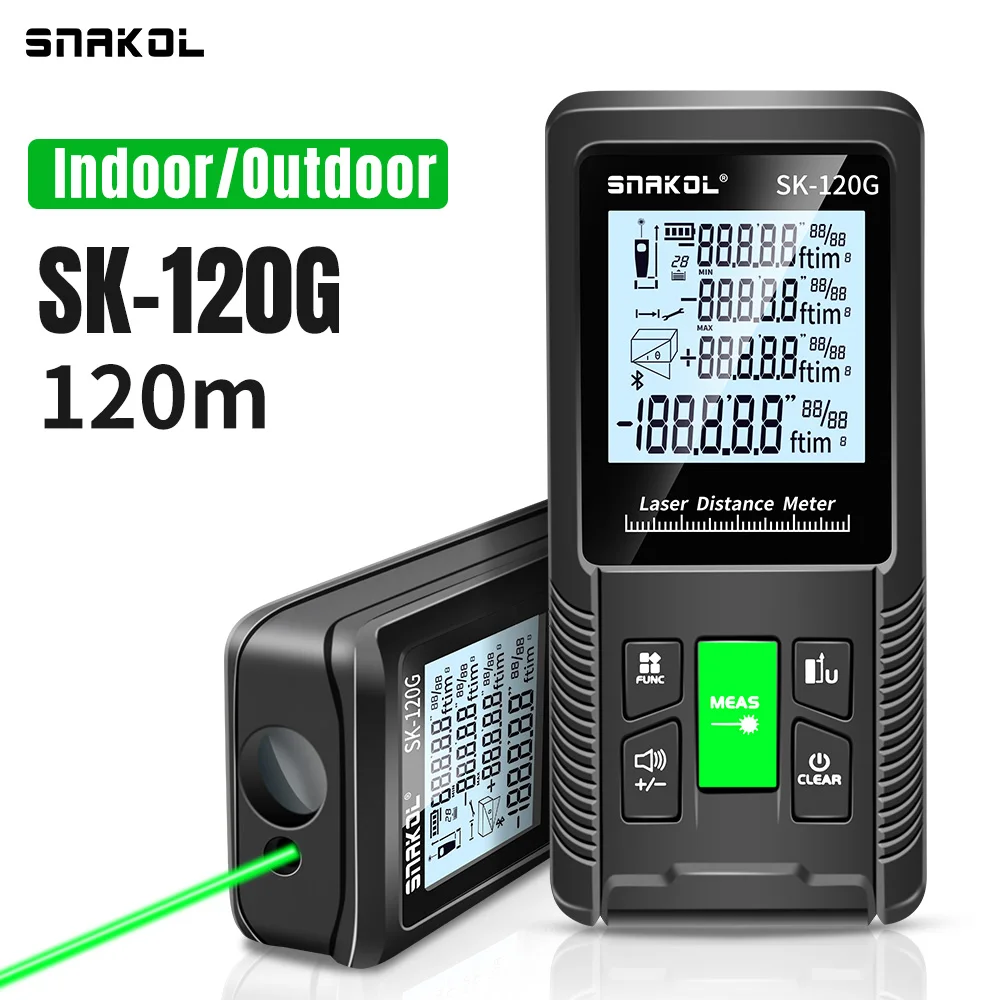 新品 Snakol レーザー距離計 グリーンライト 120m 【公式通販】