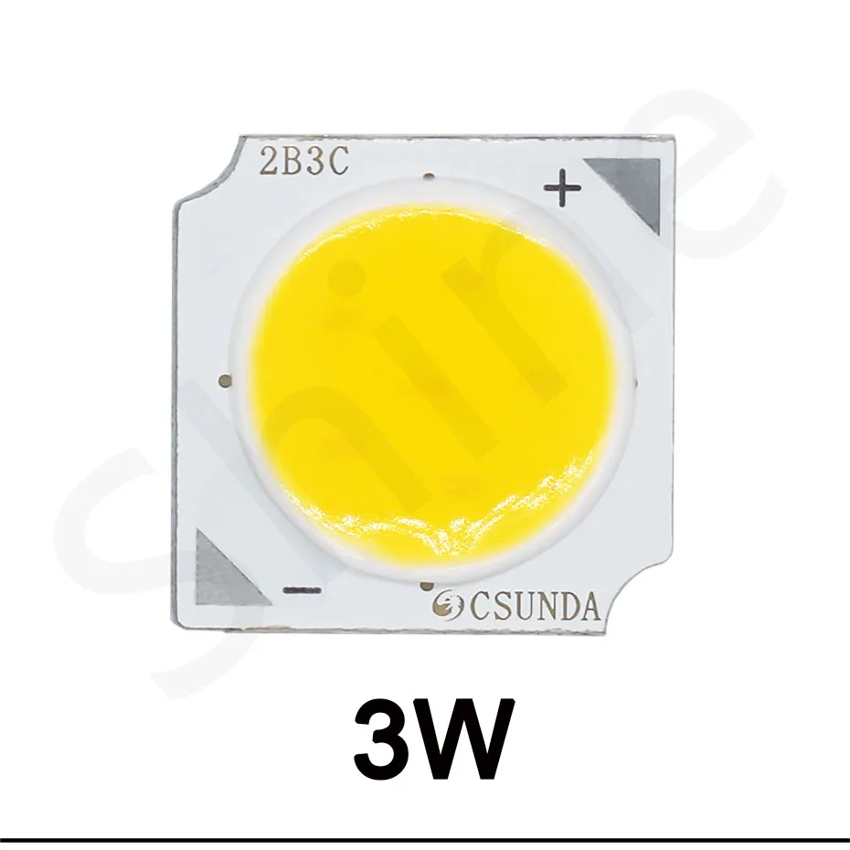 Description Picture 2 of item10pcs 3W/5W/7W/10W 6500K/4000K/3000K LED COB Light Beads 1313 Ra≥70 LED lamp Bead LED Bulb Chip Spot Light Downlight Diode Lamp