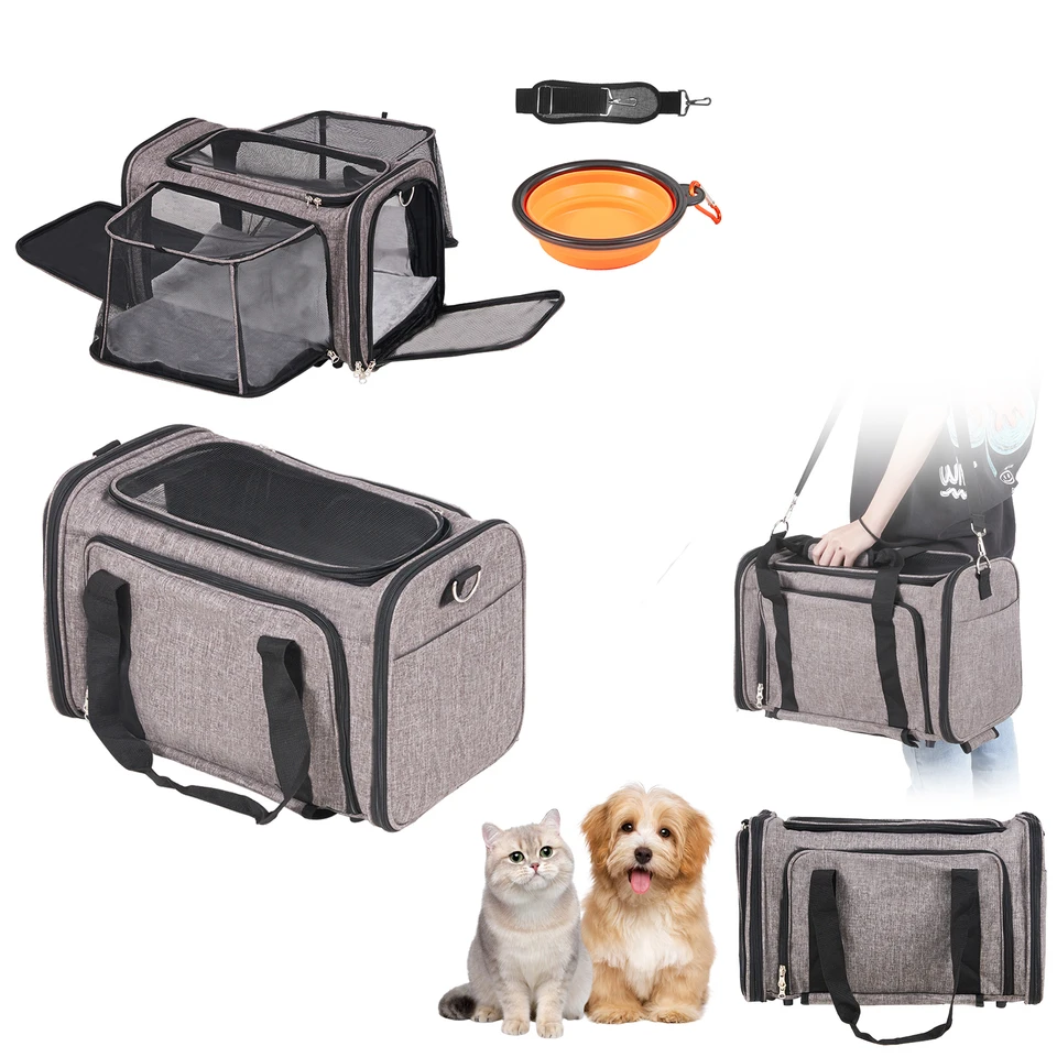 Airline Approved Cat Carrier Backpack with Wheels