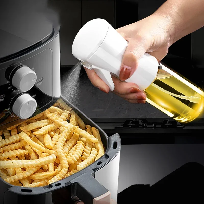 Creative Spray Oil Kettle Sprayer Bottle Pressure Oil Control Kettle Bottle Home Kitchen Cooking Atomizing Baking Spice Pot