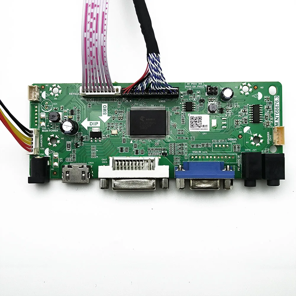 HDMI + DVI + VGA 컨트롤러 보드 드라이버 모니터 키트, LTM170EU-L31 L32 L35 1280*1024 LCD LED 스크린용