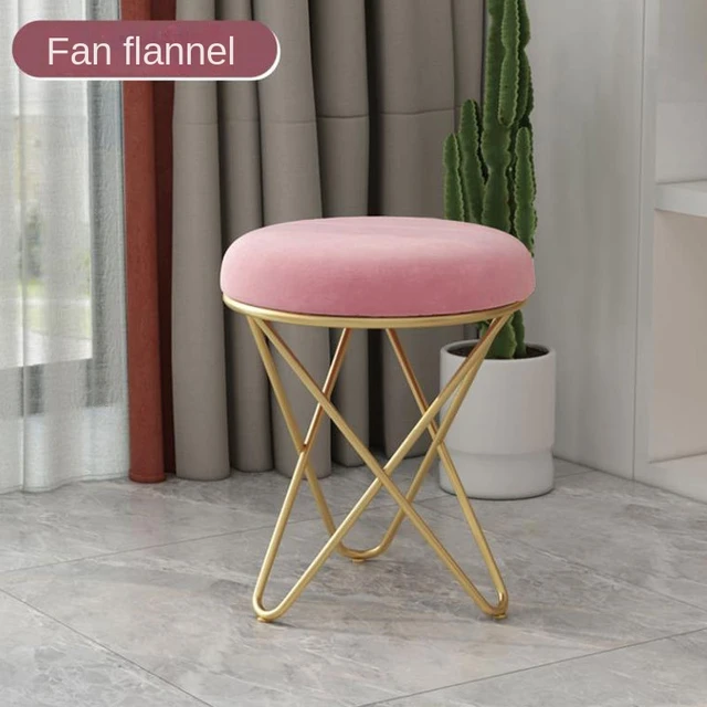 Taburete De Tocador para maquillaje, Taburete De Tocador moderno con  asiento De cojín, Taburete De maquillaje, Taburete De comedor Simple -  AliExpress