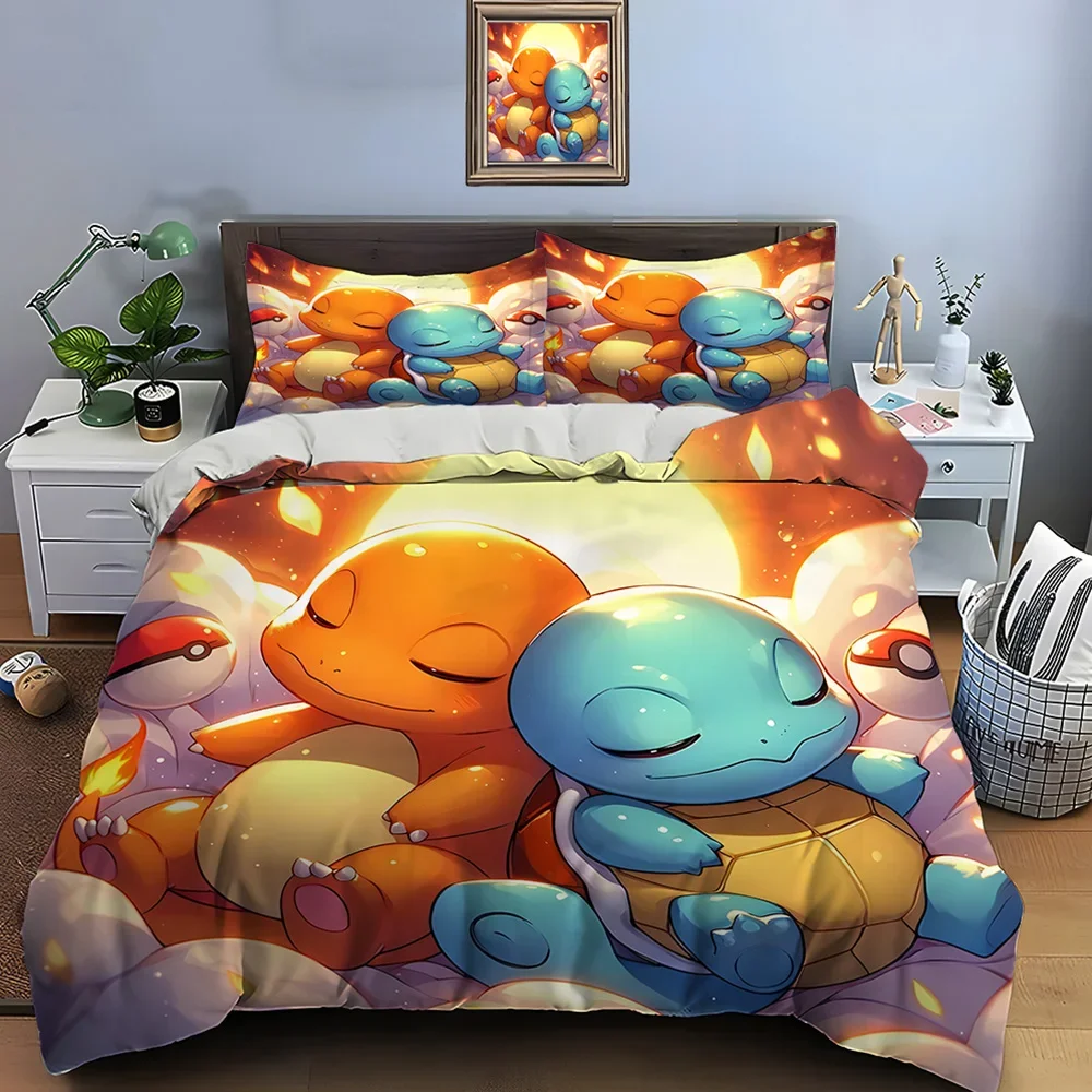 10 Sizes Pokémon Charizard Print Bedding Set Pieces Setting Bed