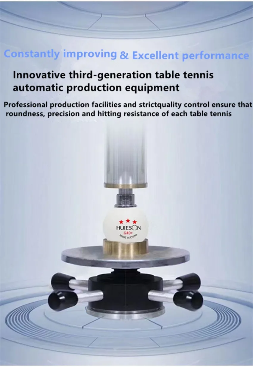 Description Picture 6 of item100Pcs Huieson 3 Star Ping Pong Balls ABS+ Material Professional Table Tennis Balls TTF Standard Table Tennis For Competition