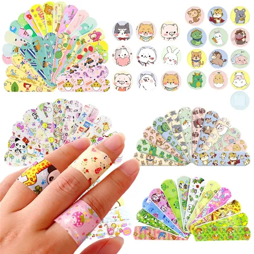 만화 원형 스트랩 모양 밴드 보조 스트립, 어린이 및 어른용 피부 패치, 상처 고약, Woundplast, 100PCs, 120PCs 소개 가격 추천 순위 비교